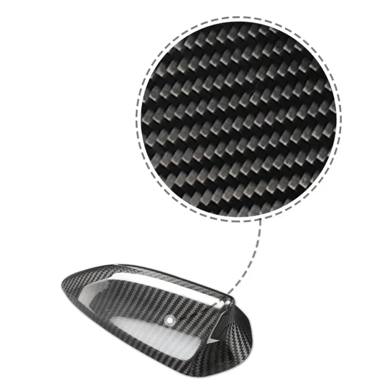 

For Mazda 3 Axela CX-3 CX-4 CX-5 CX-8 Real Dry Carbon Fiber Styling Shark Fin Antenna Cover Black Auto Modification Accessories