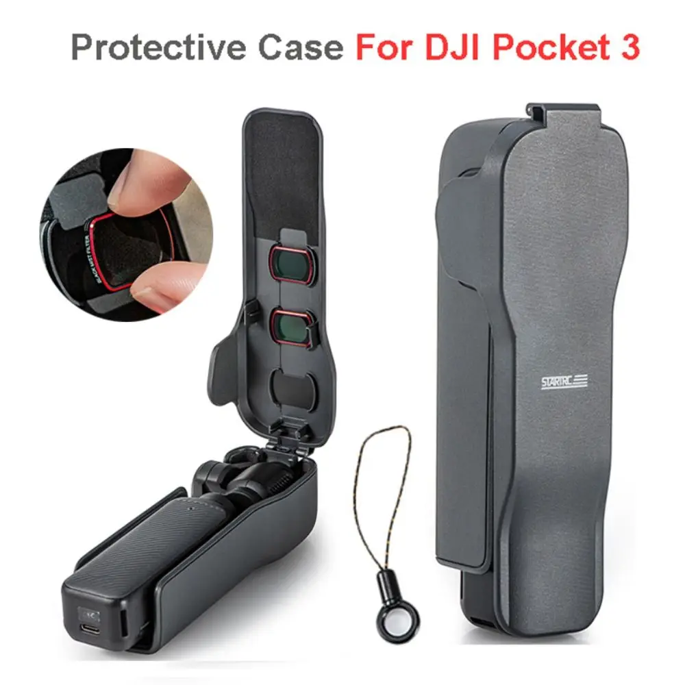 Étui de protection portable pour DJI Osmo Pocket 3, anti-rayures, anti-chute, lentille, écran, housse, anti-poussière, antichoc