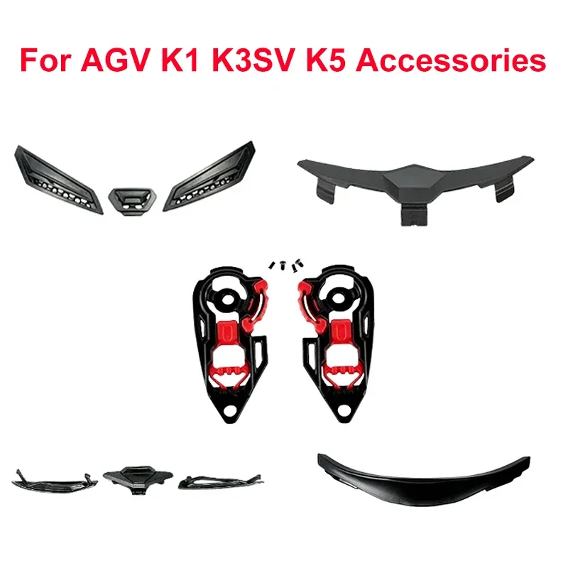 Accessoires de casque de Moto pour AGV K1 K3 K3SV K5 K5S, coussinet de doublure, protection du menton et du nez, accessoires de ventilation