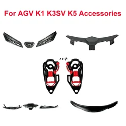 Motocicleta capacete forro pad, queixo nariz protetor de ventilação, acessórios para AGV K1, K3, K3SV, K5, K5S