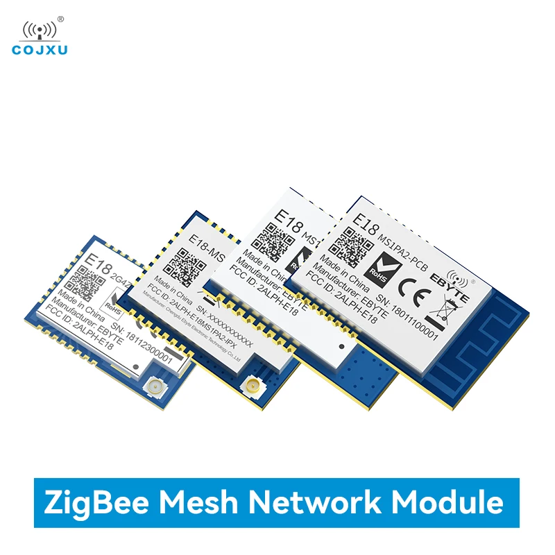 CC2530 ZigBee 2.4GHz SPI Wireless Module 4dBm COJXU E18-MS1-PCB PCB Antenna Data Zigbee Wireless Transmitter Receiver Module