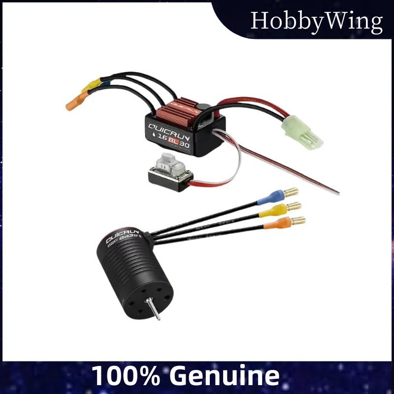 

HobbyWing QuicRun WP-16BL30 30A ESC, водонепроницаемый бесщеточный для внедорожного радиоуправляемого автомобиля 1/16 с двигателем G3