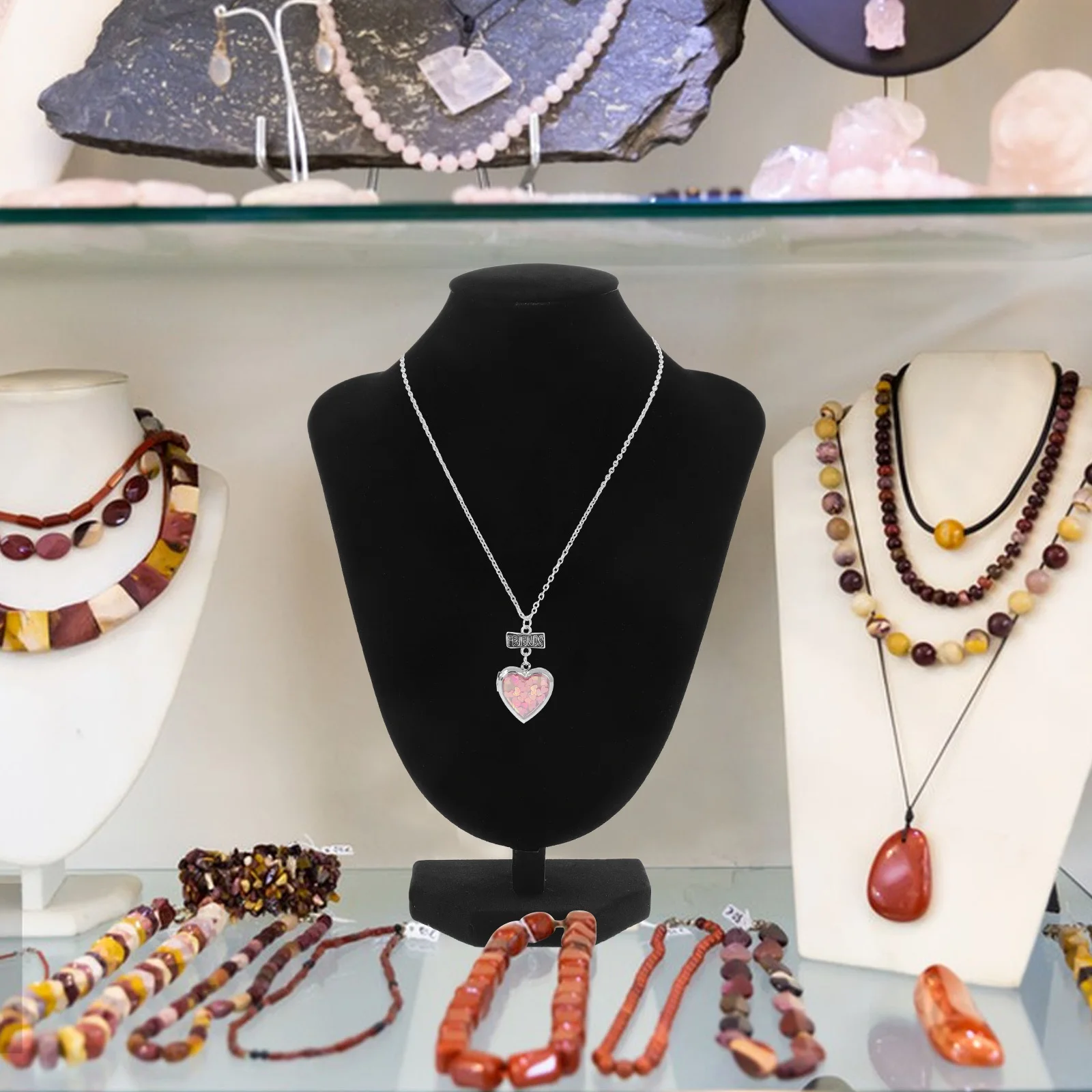 

Hanger Stand Stands Mannequin Hanger Holder Necklace Display Bust Display Display Stand For Bracelets