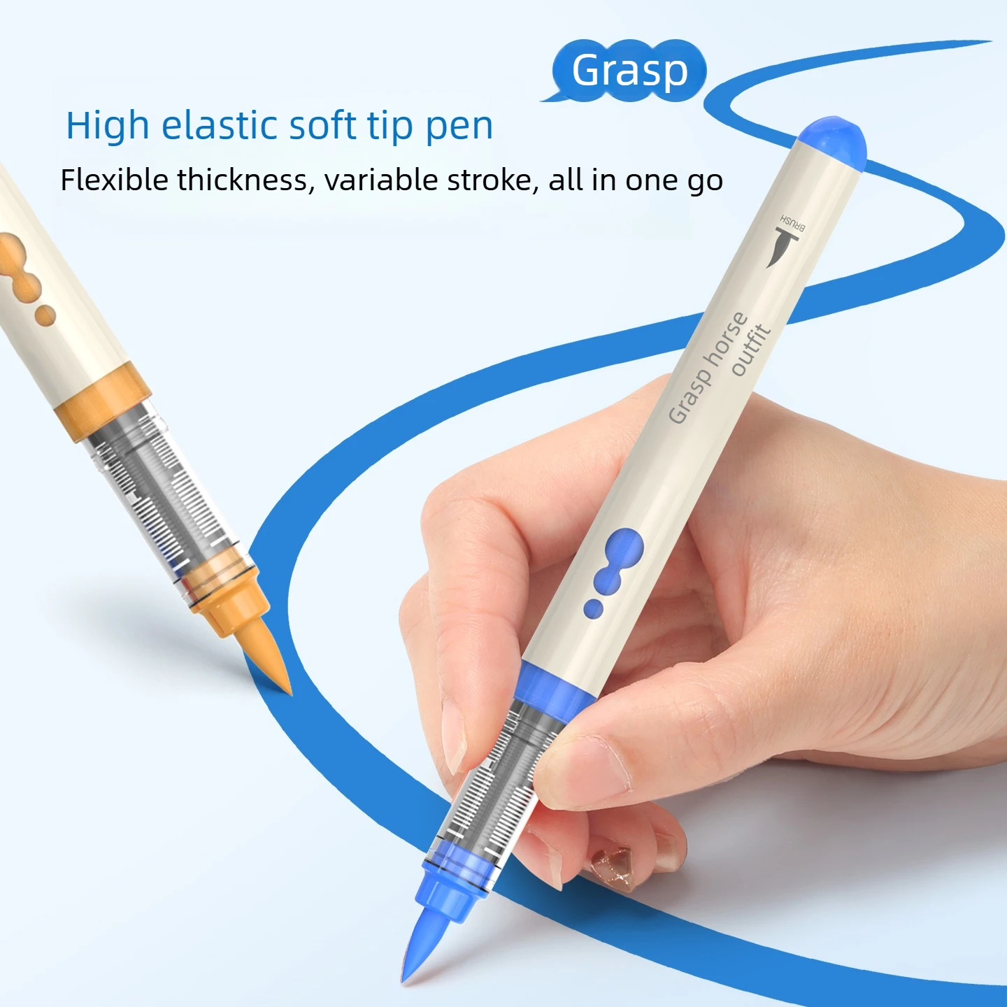 GRASP 120/36 Colors Direct Liquid Acrylic Marker Pens Waterproof Pen Soft Brush Nib for Glass Art School Supplies Stationery