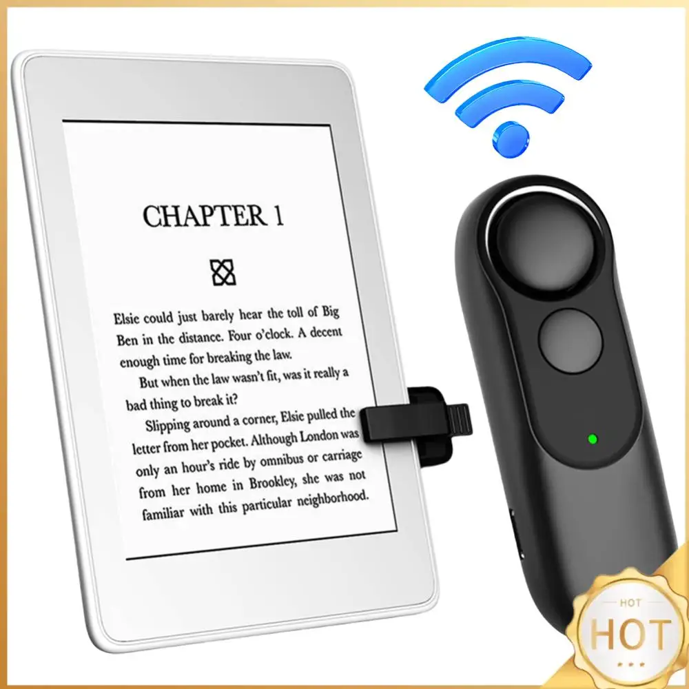 Control Remoto RF para Pasar Páginas, Control Remoto para Grabar Video con la Cámara del Teléfono, Control Remoto para Pasar Páginas para Kindle Paperwhite Oasis Kobo