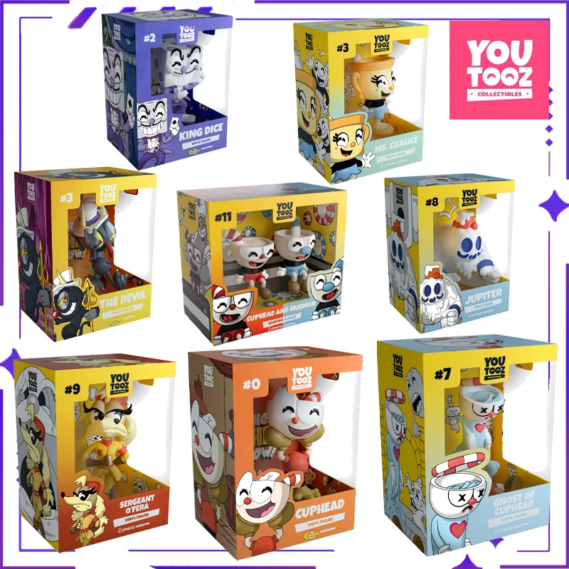 【en Stock】 Youtooz Original tasse à thé tête personnage Collection poupée modèle fait à la main jouet garçon cadeau ornement Collection