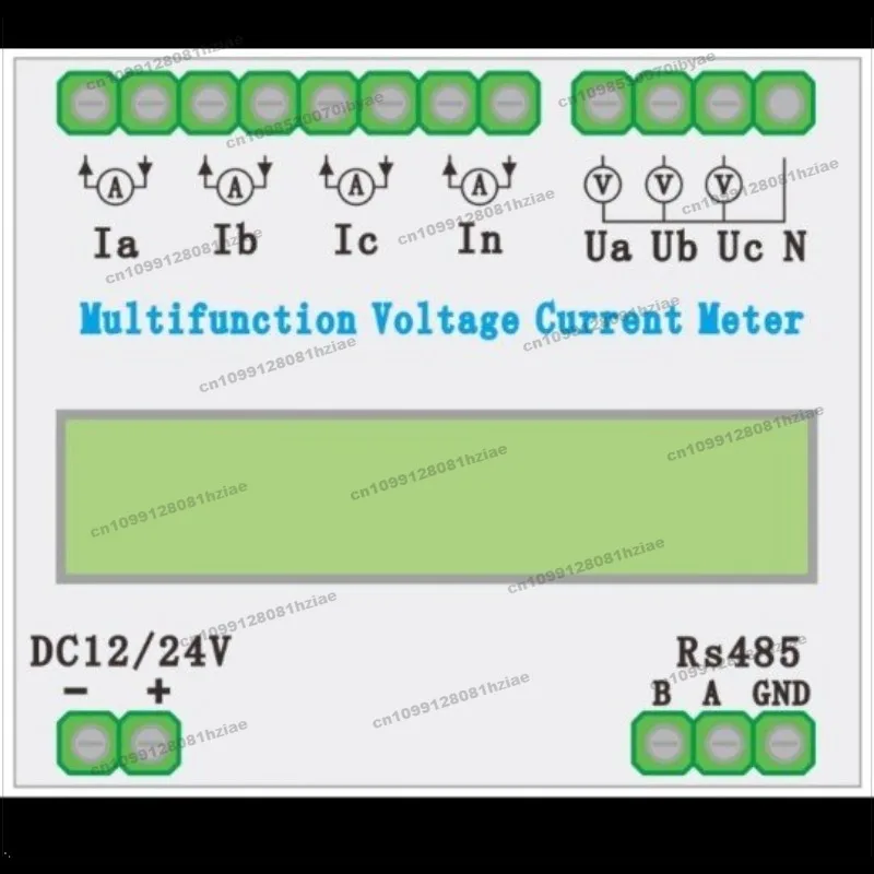 ATT7022EU/HT7036/HT7038 Three-phase Multi-function Voltage, Current and Power Meter RS485 Communication