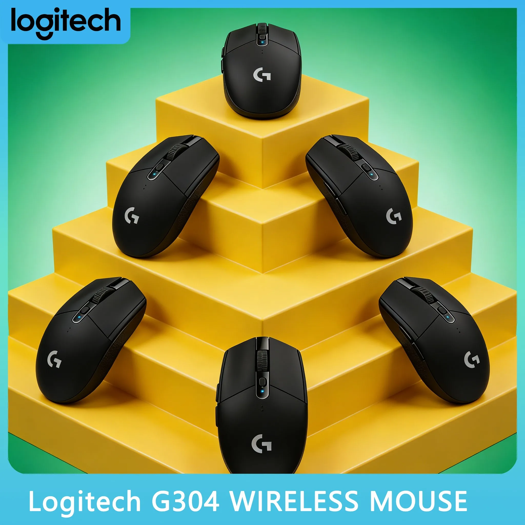 

Logitech G304 /G305 Wireless Gaming Mouse, LIGHTSPEED Technology, 12K DPI, 6 Programmable Buttons, PC/Mac Compatible