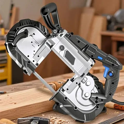 Handheld Mini Band Saw Household Woodworking Saw Stainless Steel Cutter Small Metal Cutting Saw Multi-functional DIY Power Tool