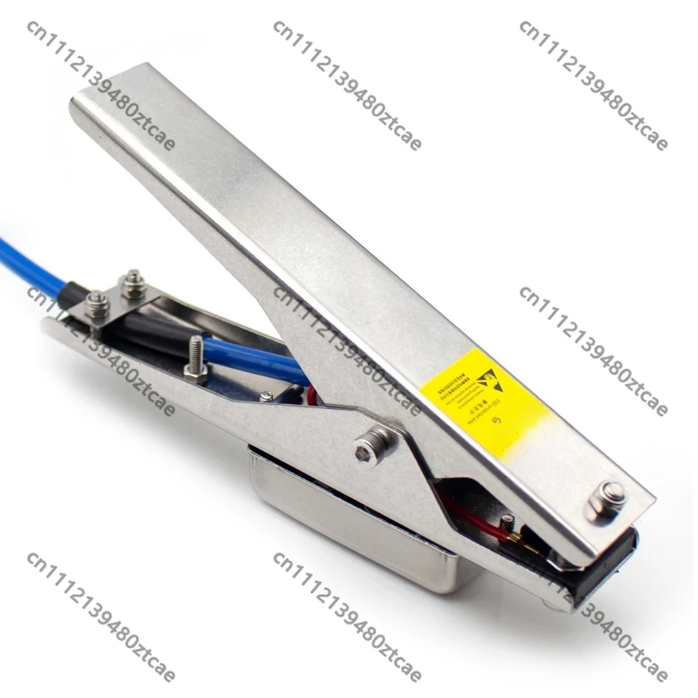 Anti Explosion Static Grounding Clamp with Sound Light Alarm 5m Spiral CableStatic Eliminator Industrial Static Removing Tool