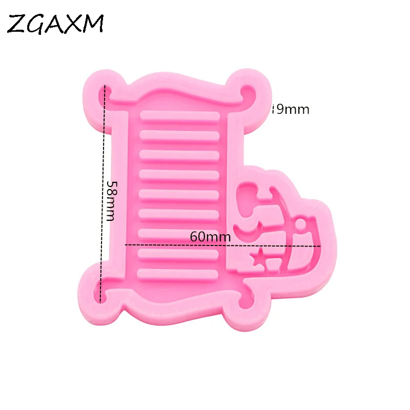 LM 518-Baby Room Bed cabinet Decorative Mold DIY earrings Polymer Clay Resin Silicone Mold Shiny Baby Shaker Silicone Mold