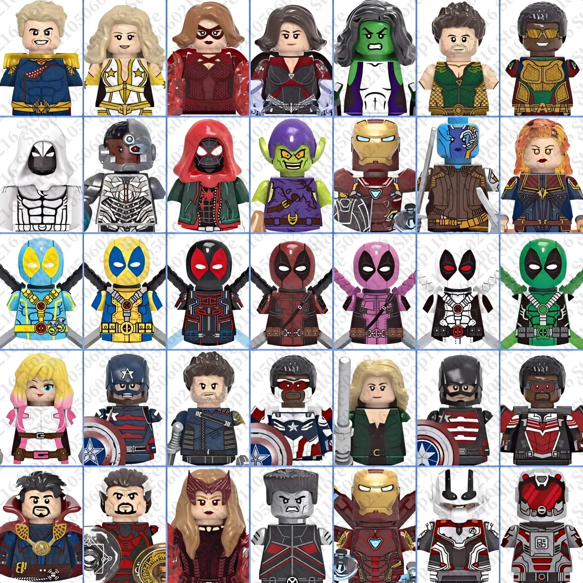 Marvel building block toys children's mini brick toys Doctor Strange Captain America rare collectibles gifts assembly doll toys
