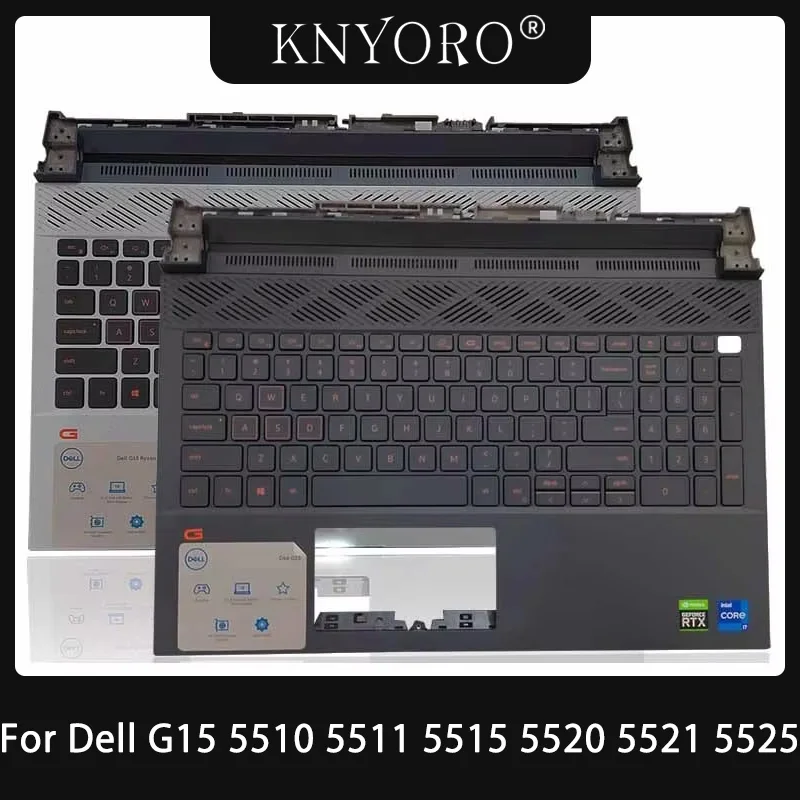 Original Keyboard For Dell Gaming G15 5510 5511 5515 5520 5521 5525 Laptop top Case C Cover Case Palmrest Keyboard 04XJ3D