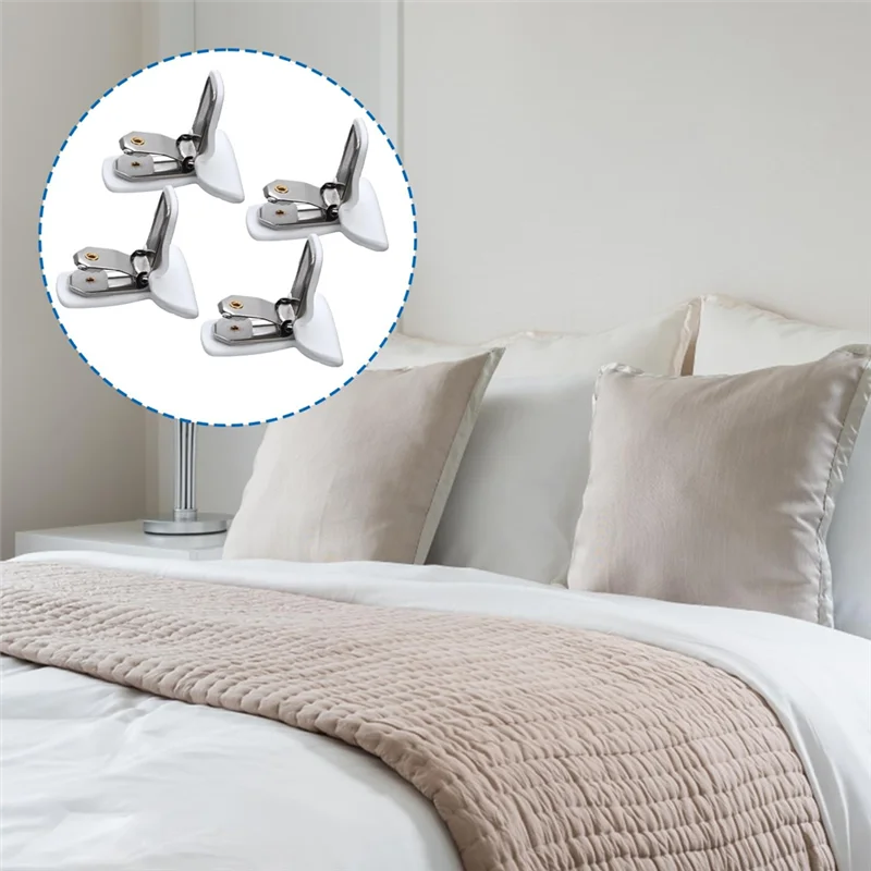 ABLL-12Pcs Duvet Clips For Comforter Inside, Strong Holder Blanket Quilt Fasteners Foam Metal Padded Duvet Cover Clips