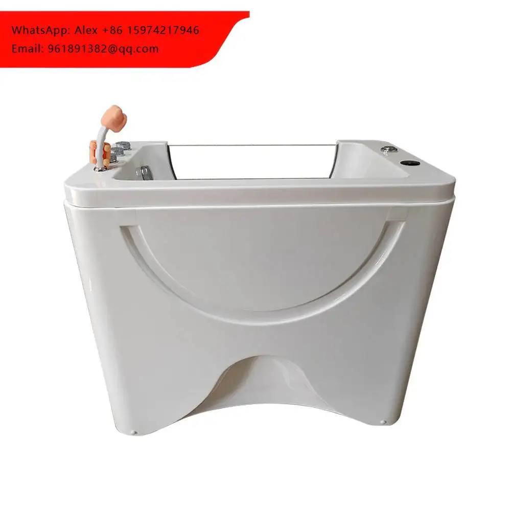 

EUR PET Modern Design Ozone Professional Pet Dog And Cats Wash Grooming Acrylic Bath Tub Freestanding Pet Spa Bathtub