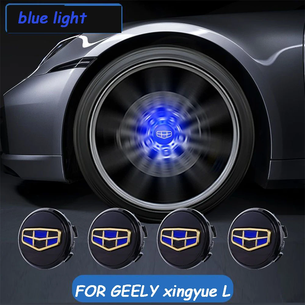 Maglev Led Autowielnaaf Licht Logo Sticker Frame Vervangende Hoes Voor Geely Okavango L Haoyue L 2023-2024 Accessoires