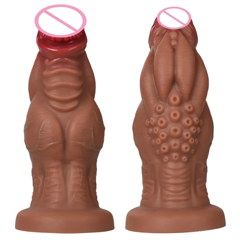 Huge Monster Alien Dildo Anal Plug XXL Silicone Silicone Dog Knot Dildo XL Big Penis Sex Toy for Women Vagina G-spot Stimulation