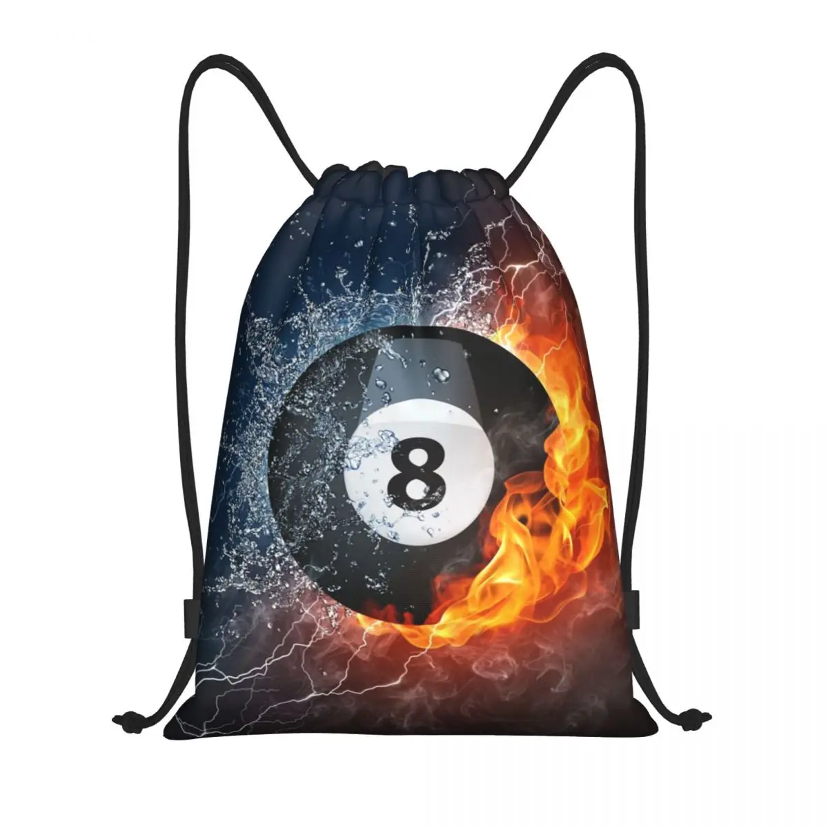 Baseball Football Basketball Pattern Drawstring Backpack Bags Women Men Lightweight Gym Sports Sackpack Sacks for Training