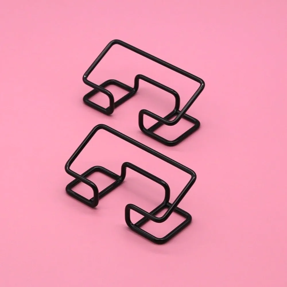 Metal Business Card Holder Rustproof Modern Style Name Card Stand Space-saving Sturdy Card Display Holder Desktop Accessories