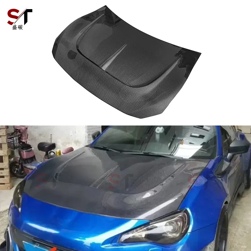 

Suitable for Toyota GT86 Subaru BRZ Carbon Fiber Cover Open Hood Cover Surround Modification Accessories