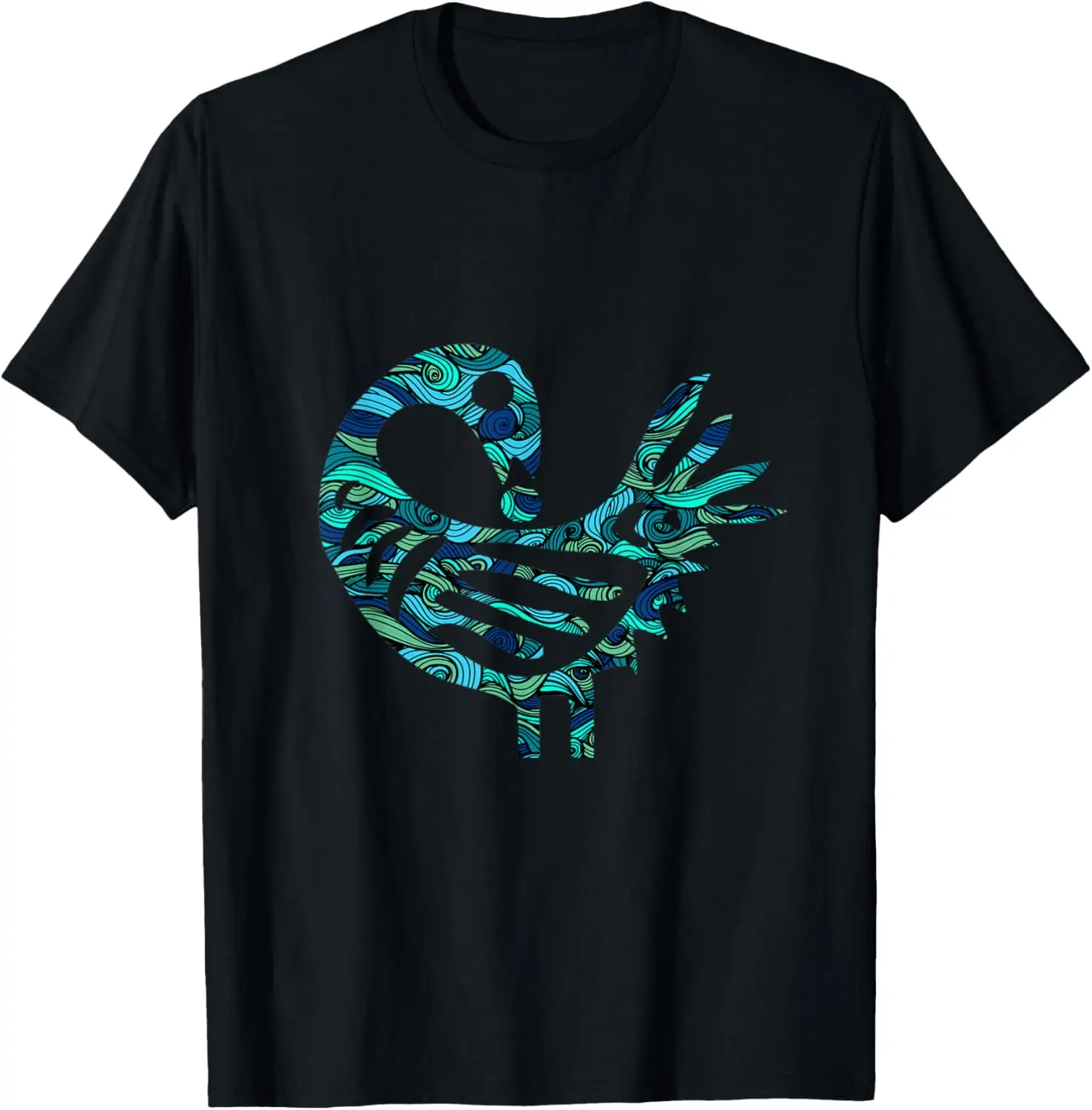 

Sankofa Bird Pattern Afrocentric Adinkra Symbol T-Shirt