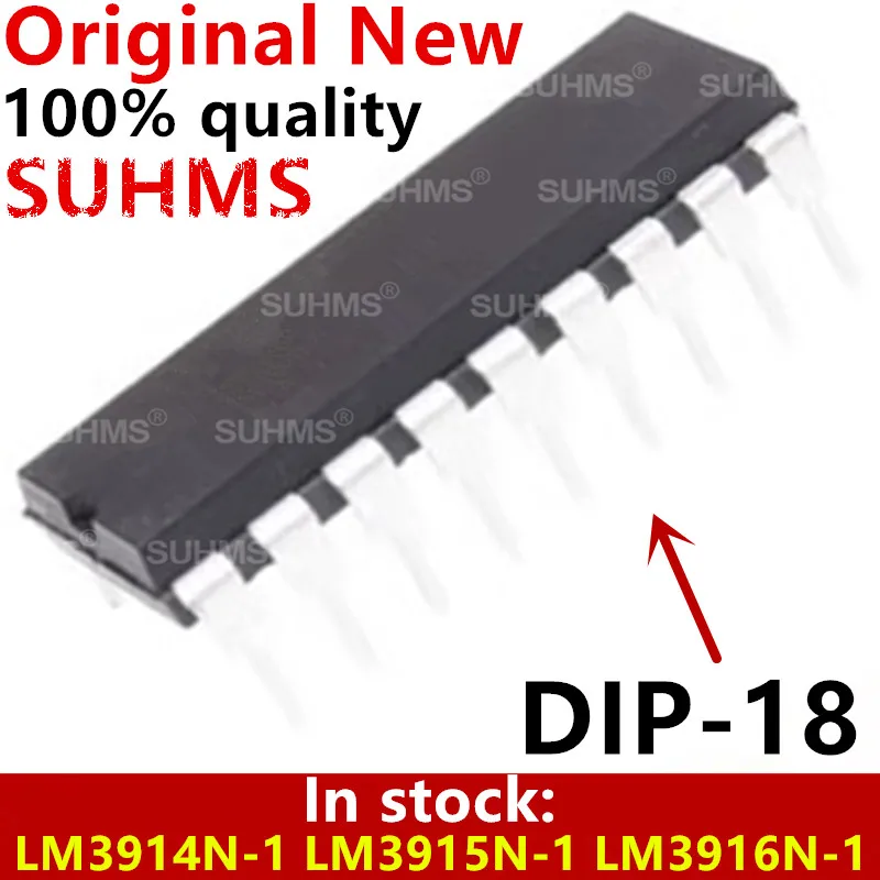 (10 stuk) 100% Nieuwe LM3914N-1 LM3915N-1 LM3916N-1 DIP-18 Chipset