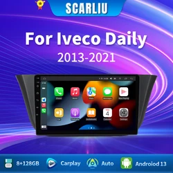 For Iveco Daily 2013 2014 2015 2016 2017-2021 Car stereo Multimedia Player Carplay Auto GPS Navigation 8GB+128GB Android16 radio