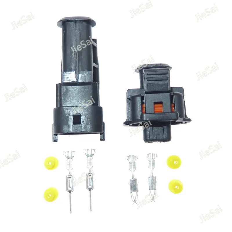 2 Pin Diesel Fuel Common Rail Injector Crankshaft Sensor Connector 1928403874 1928404226 Female Male For Bosch Ford Renault