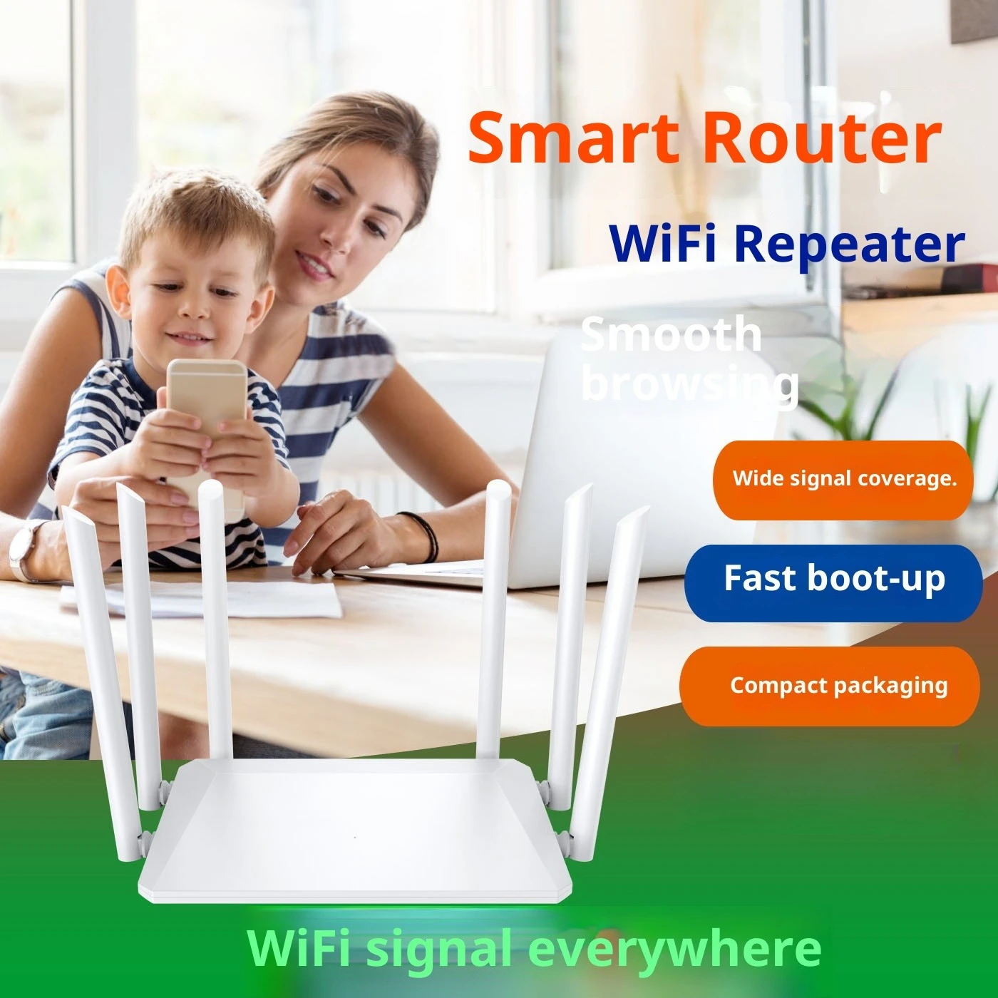 2026 جديد AC1200Mbps ثنائي النطاق 4G راوتر 802.11ac 2.4G 300Mbps 5.8G 867Mbps 5 RJ45 10/100Mbps WAN LAN L2TP VPN DDNS 4G مودم WiFi #1