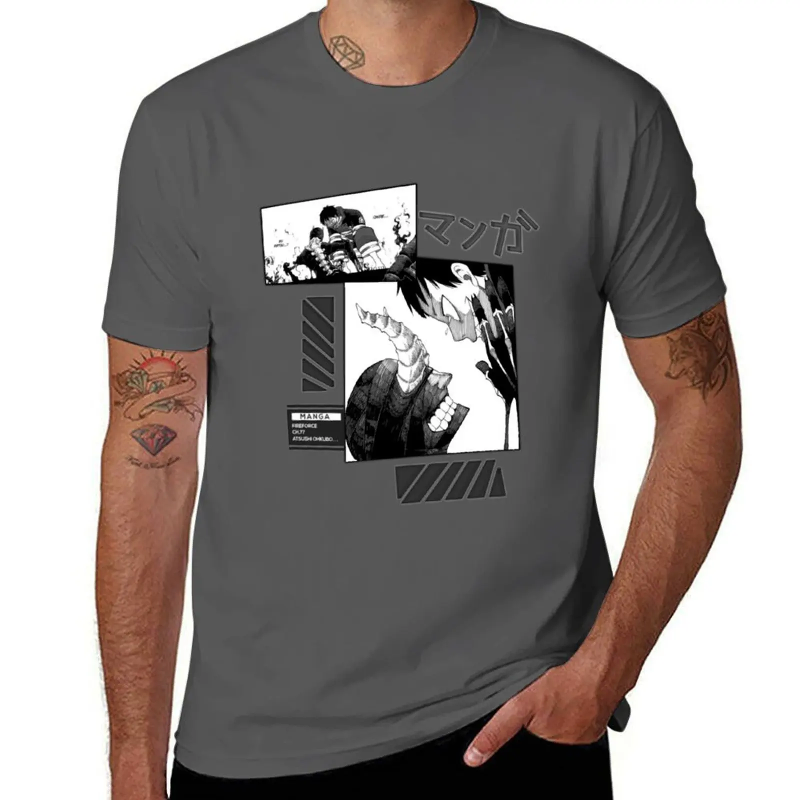 FireForce MANGA T-Shirt Plus Size Summer Short Sleeve T-Shirt