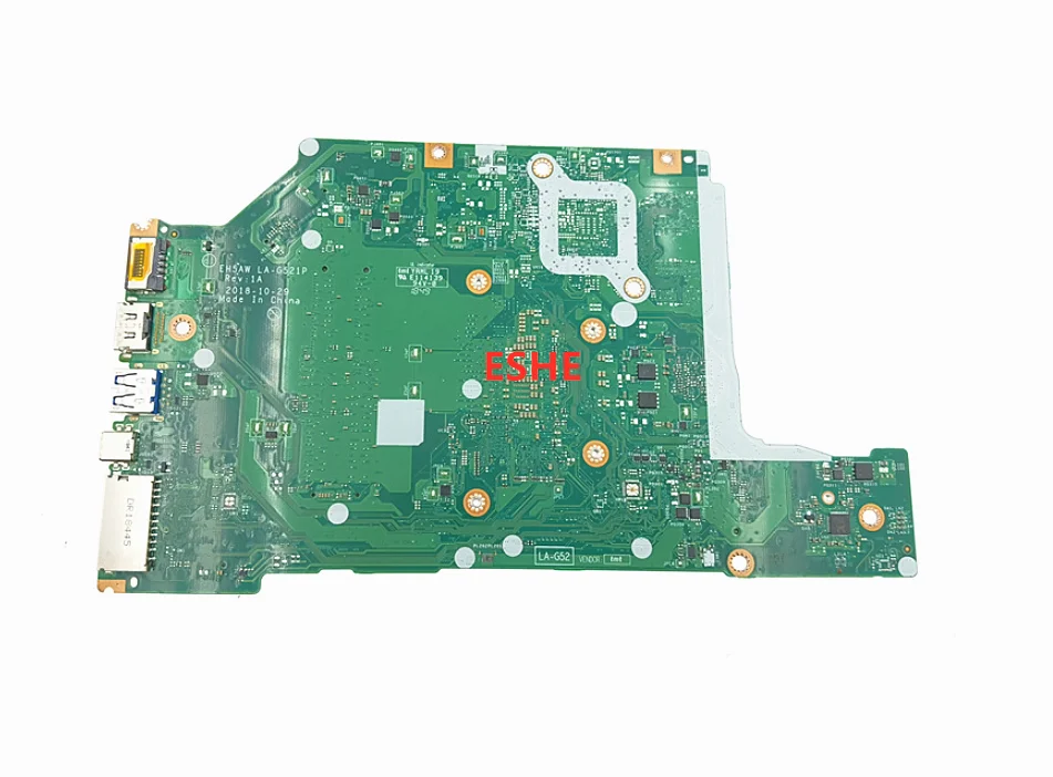 For Acer Aspire A515-52 A515-52G Laptop Motherboard LA-G521P Motherboard With I3-8145U I5-8265U I7-8565U DDR4 MX130 2G GPU