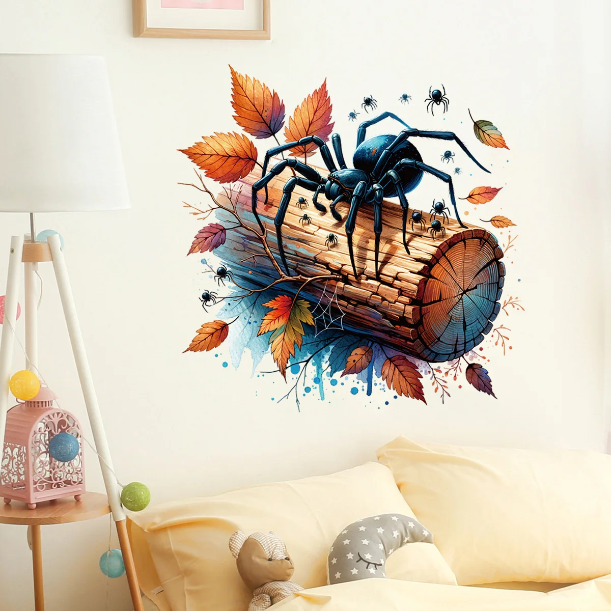 Halloween Horror Spider Wall Stickers Living Room Party Bedroom Door Stickers Waterproof Decoration Animal Stickers M1301