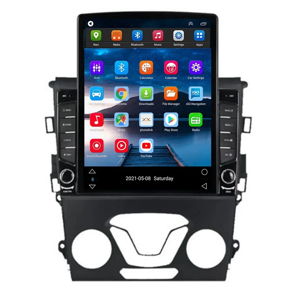 تسلا نوع أندرويد 14 Carplay السيارات لفورد فيوجن مونديو 5 2014 - 2019 راديو السيارة الوسائط المتعددة مشغل فيديو الملاحة GPS No 2Din