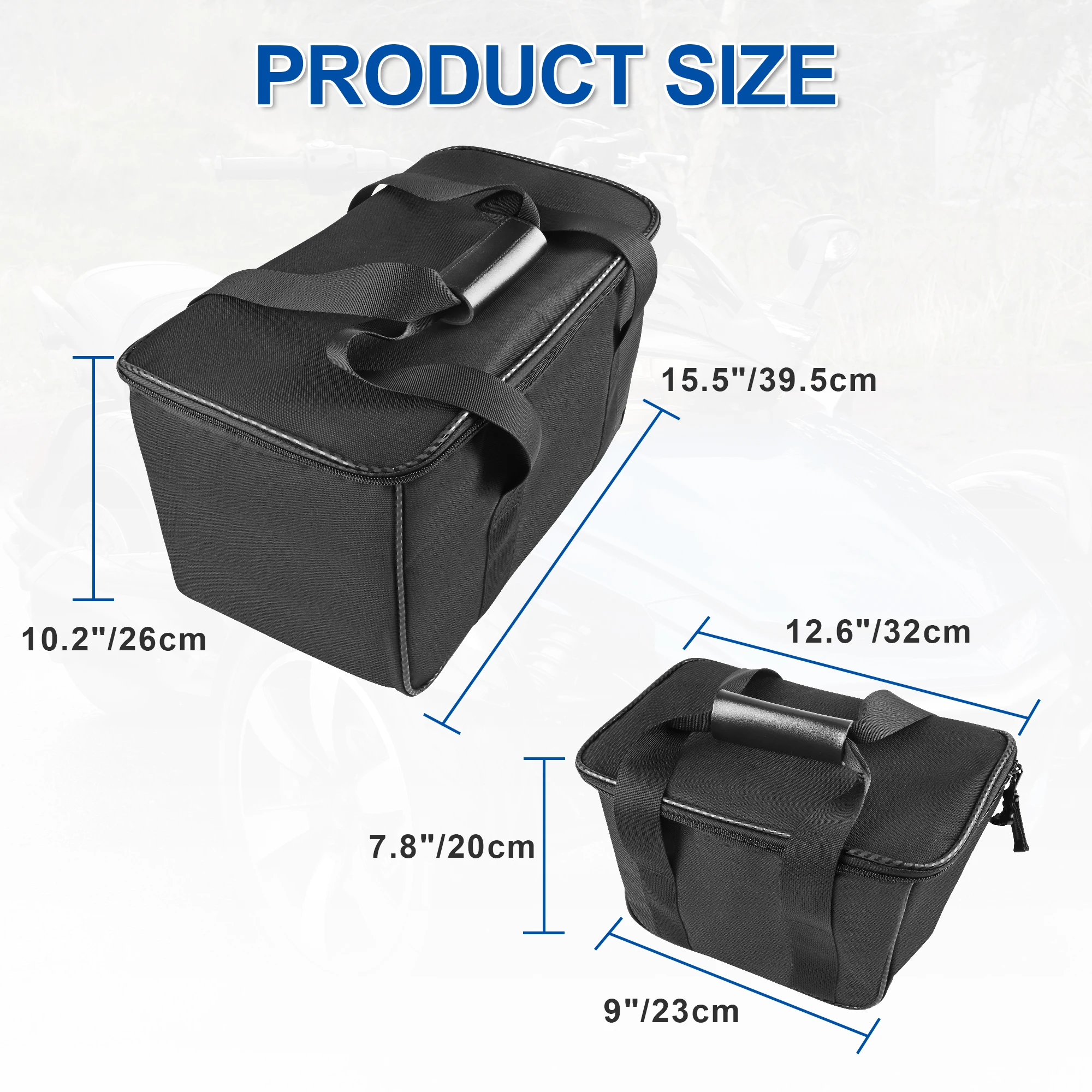 Motorcycle Rear Storage Cargo Bag for Can Am Spyder RT 2010-19 Removable Organizer Luggage with Backpack Straps Accessories