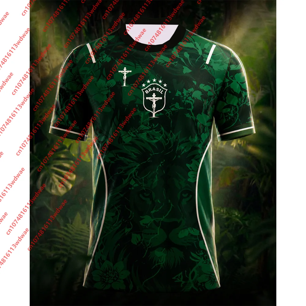 Camiseta de Fútbol de Secado Rápido Neymar JR 10, Ropa del Campeón de Brasil 2026, Camiseta Deportiva para Niños