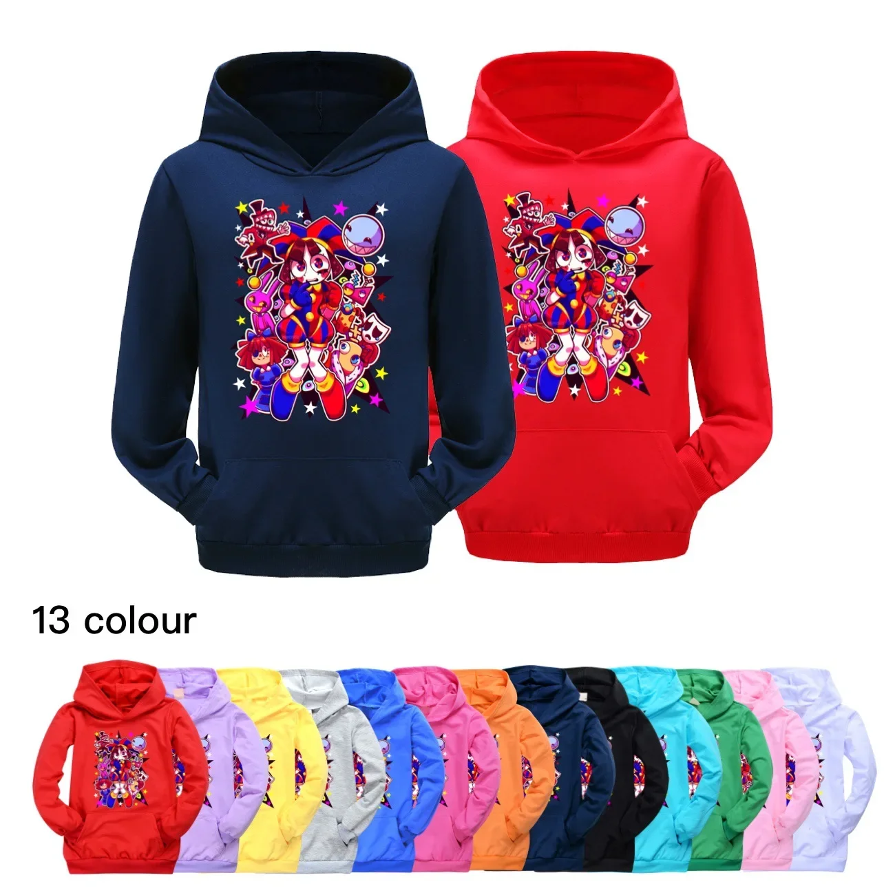 

The Amazing Digital Circus Hoodie Kids Pomni Jax Sweatshirt Baby Girls Outerwear Toddler Boys Fashion Comfortable Pullover Coats