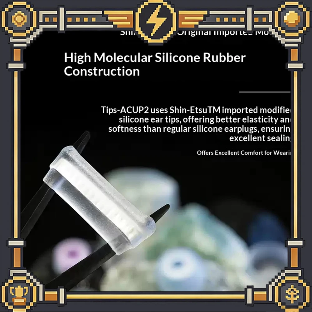 SIRINLABS Tips-A CUP2 Funda de silicona para auriculares intrauditivos, tapón de silicona, cubierta de silicona polimérica, fabricación en caucho de silicona.