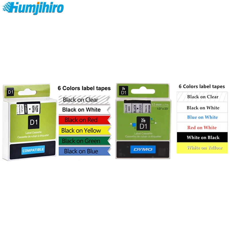 D1 9mm 12mm 45013 40913 Label Tape for Dymo LM160 LM-210D Hand-held Portable Label Printer LMR-160 Stickers Printer