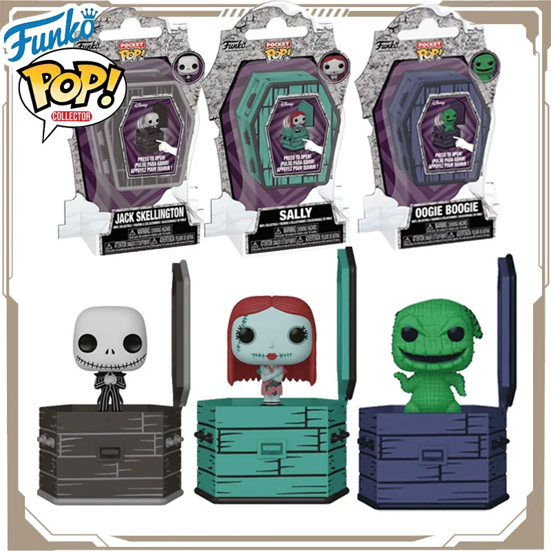 

Funko Pop Original The Nightmare Before Christmas Jack Sally Oogie Boogie Action Figure Toys for Boys Girls Kids Gift Model