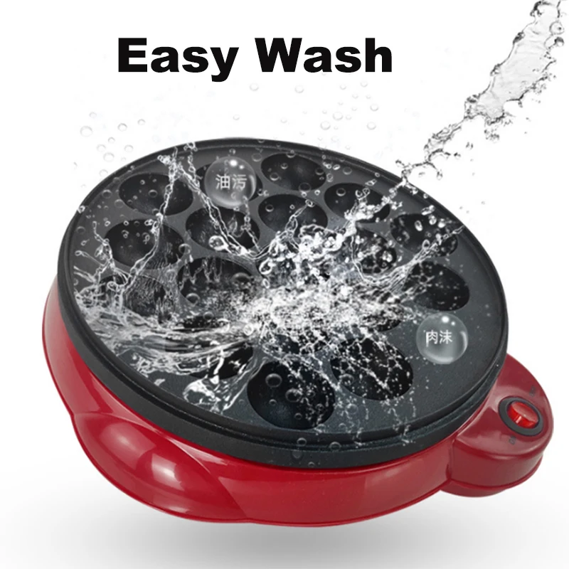 220V Chibi Maruko Baking Machine Household Electric Takoyaki Maker Octopus Balls Grill Pan Professional Cooking Tools cake maker