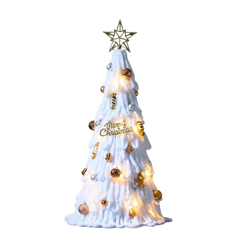 

New wool Christmas tree landing, large set shopping mall festival, scene arrangement ornament