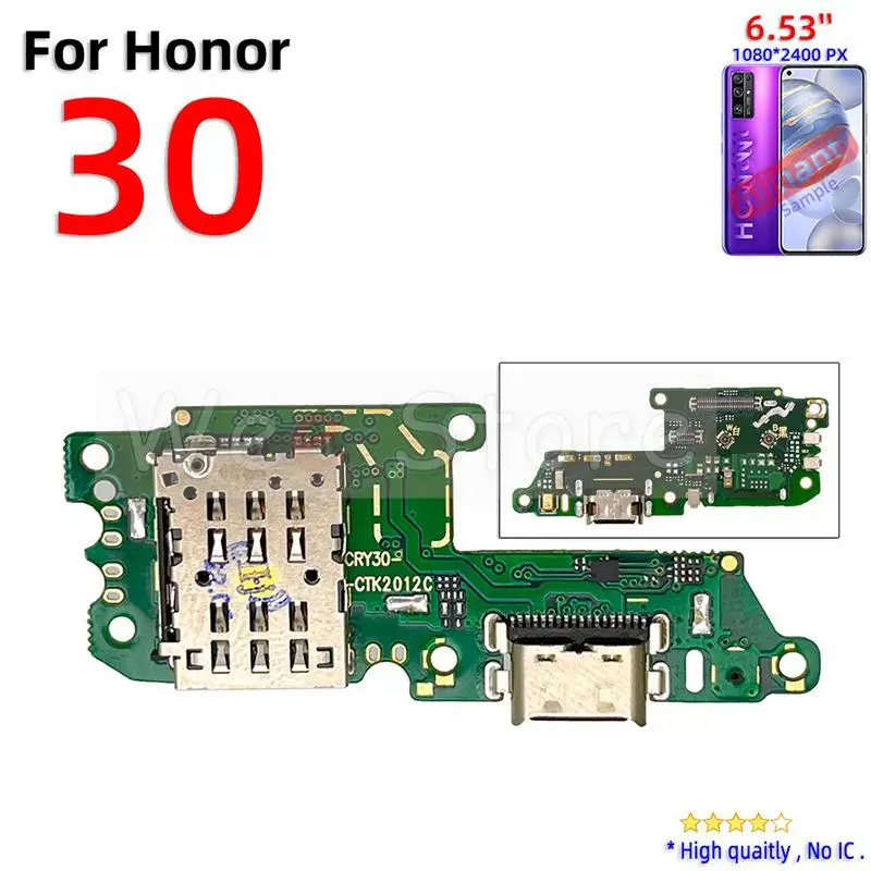 AiinAnt Charger Dock Connector Port Fast Charging Board Flex Cable For Huawei Honor View 30 50 60 Lite Pro SE 30s Phone Parts