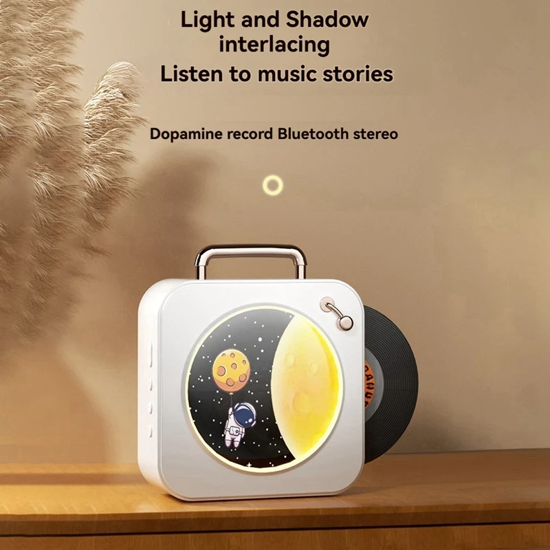 Lettore Bluetooth vintage Suono stereo Effetti sonori stereo Radio Disco in vinile Piccolo lettore CD stereo domestico
