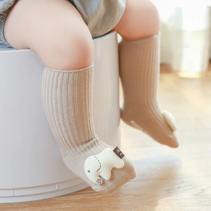 Cute Cartoon Animal Baby Long Socks Spring Autumn Leg Warmer Infant Stockings Anti Slip Children Floor Sock 0-3Year Newborn Sock
