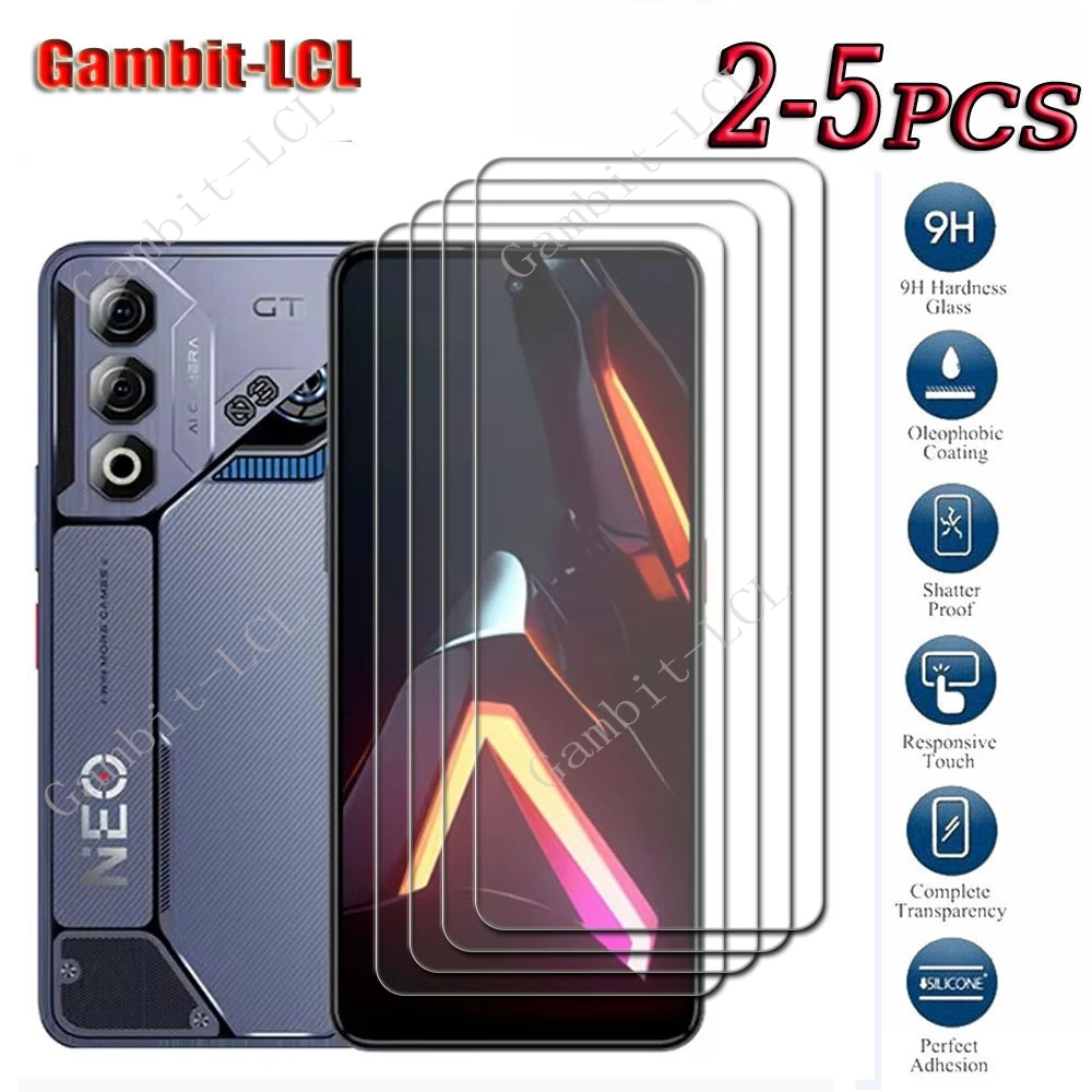 2-5PCS 9H HD Original Tempered Glass For ZTE Nubia Neo 3 GT 5G 6.8