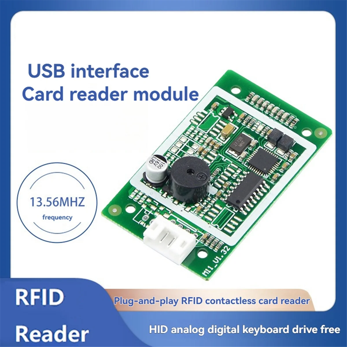 A07I USB قارئ رفيد وحدة قارئ بطاقات IC 13.56Mhz S50 تماس قارئ البطاقات الذكية 14443A دعم نافذة نظام لينكس