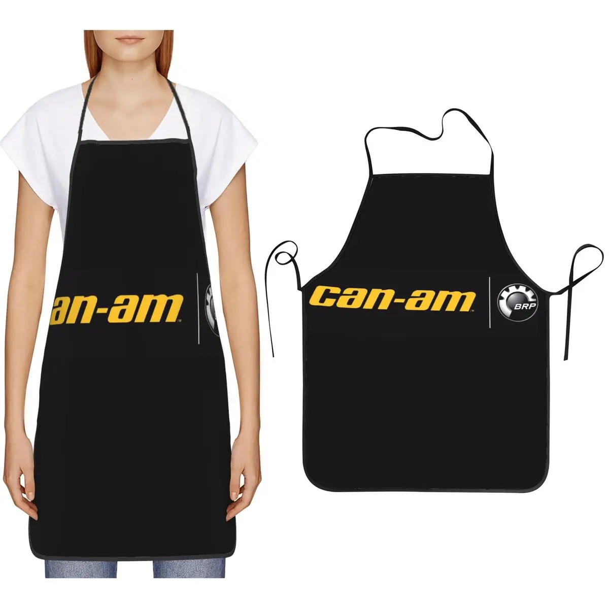 Can-Am BRP Motorcycle Aprons Chef Cooking Baking Tablier Bib Kitchen Cleaning Pinafore for Women Men Gardening