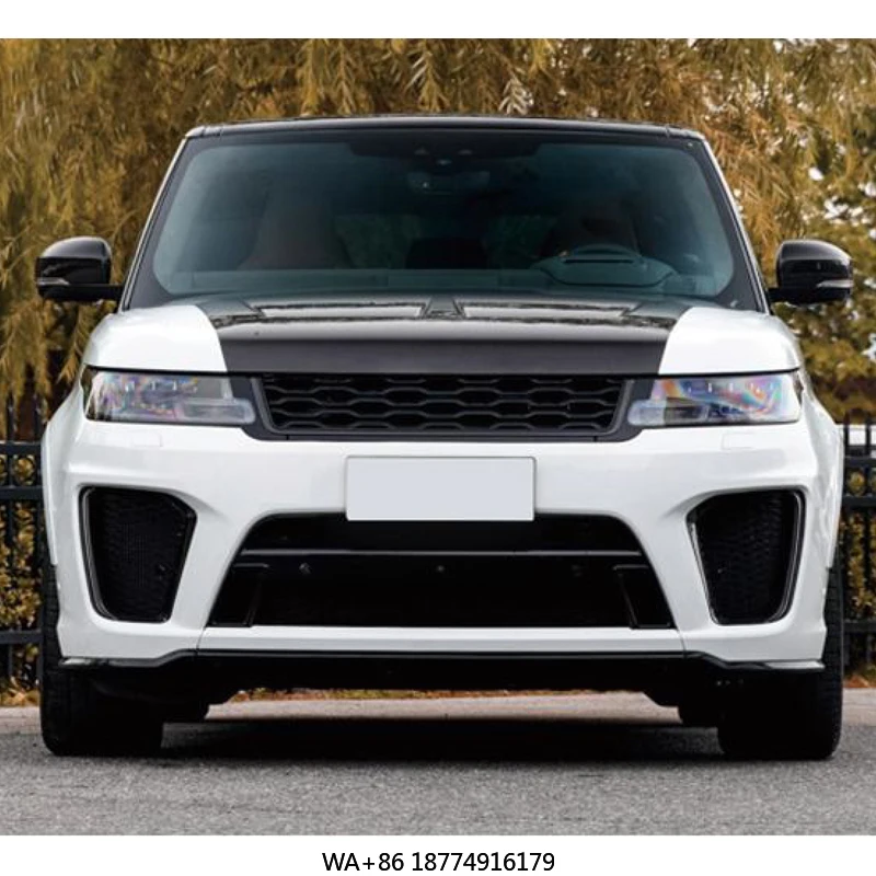 

Available for Range Rover Sport 2014-17 Upgrade 2018 SVR Front and Rear Bumper Body Kit Front and Rear Headlight Door Panel Kit