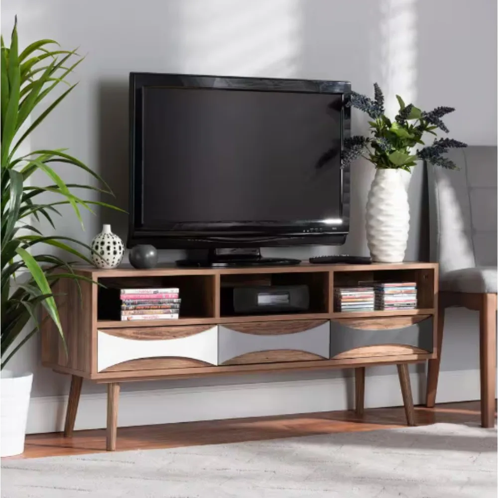 

Leane 47.2 in. Natural Brown and Multi-Colored TV Stand Fits TV's up to 52 in.