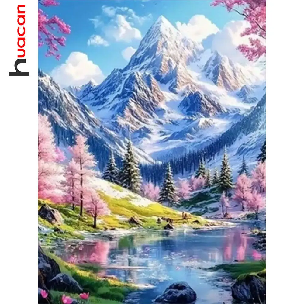 Huacan 2025, neue Kollektion, Diamant-Gemälde, Delphin, Himmel, Diamant-Stickerei, Meer, Sonnenuntergang, Mosaik, Kunst, Dekoration, Gemälde